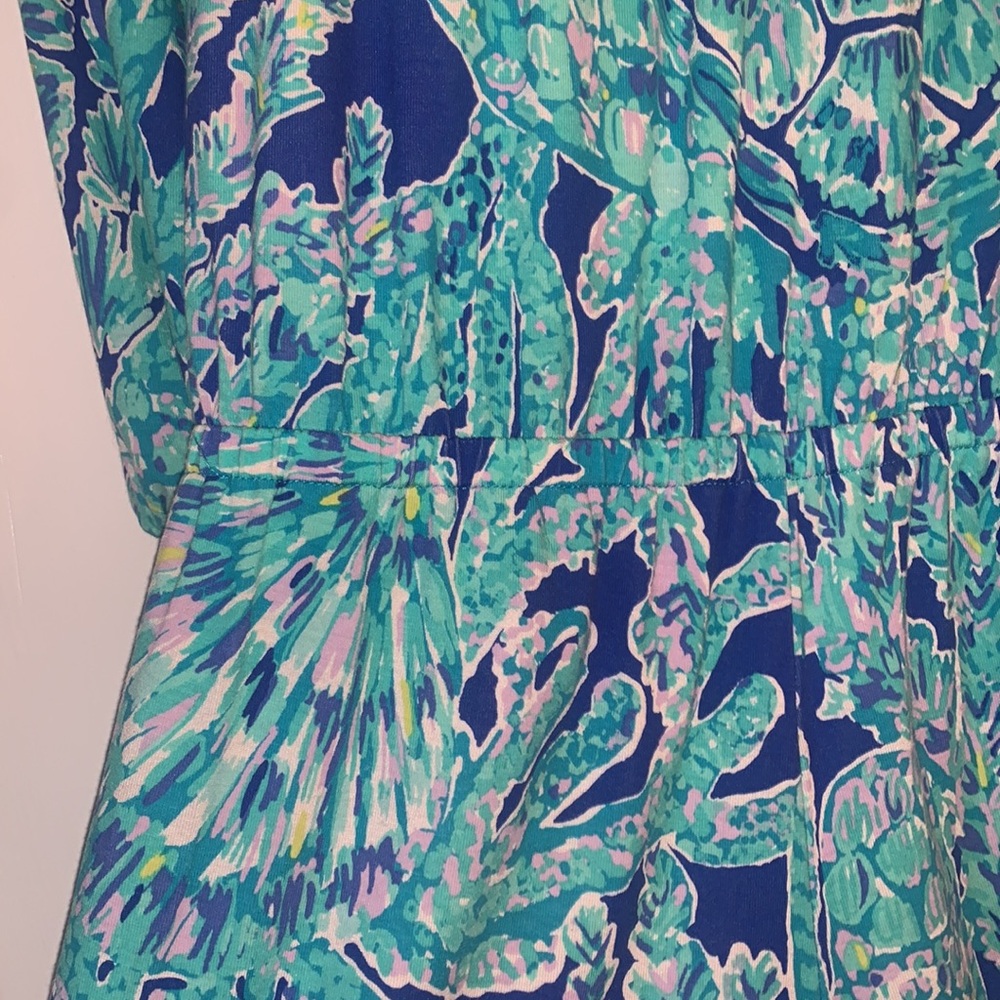 Lilly Pulitzer Lana Romper XXS Tortuga Time EUC Off Shoulder - Picture 7 of 14